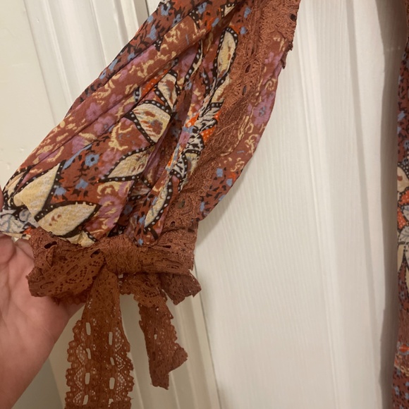 Free People Intimacy Long Lace Robe - Picture 3 of 4